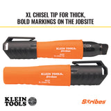 Klein 86103 Skribes Chisel Tip Permanent Marker, XL - 2