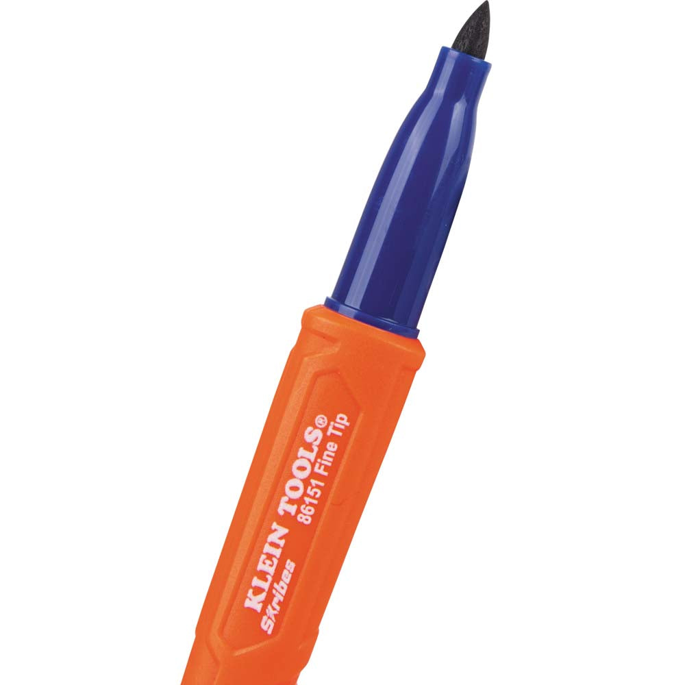 Klein 861914 Skribes Fine Tip Permanent Markers, Multi-Color, 4-Pack - 3