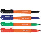 Klein 861914 Skribes Fine Tip Permanent Markers, Multi-Color, 4-Pack - 4