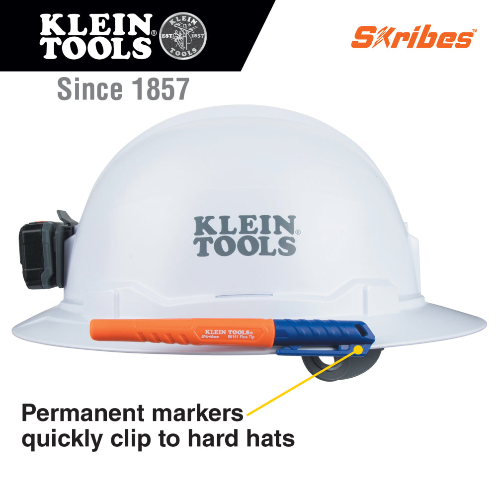 Klein 861914 Skribes Fine Tip Permanent Markers, Multi-Color, 4-Pack - 5