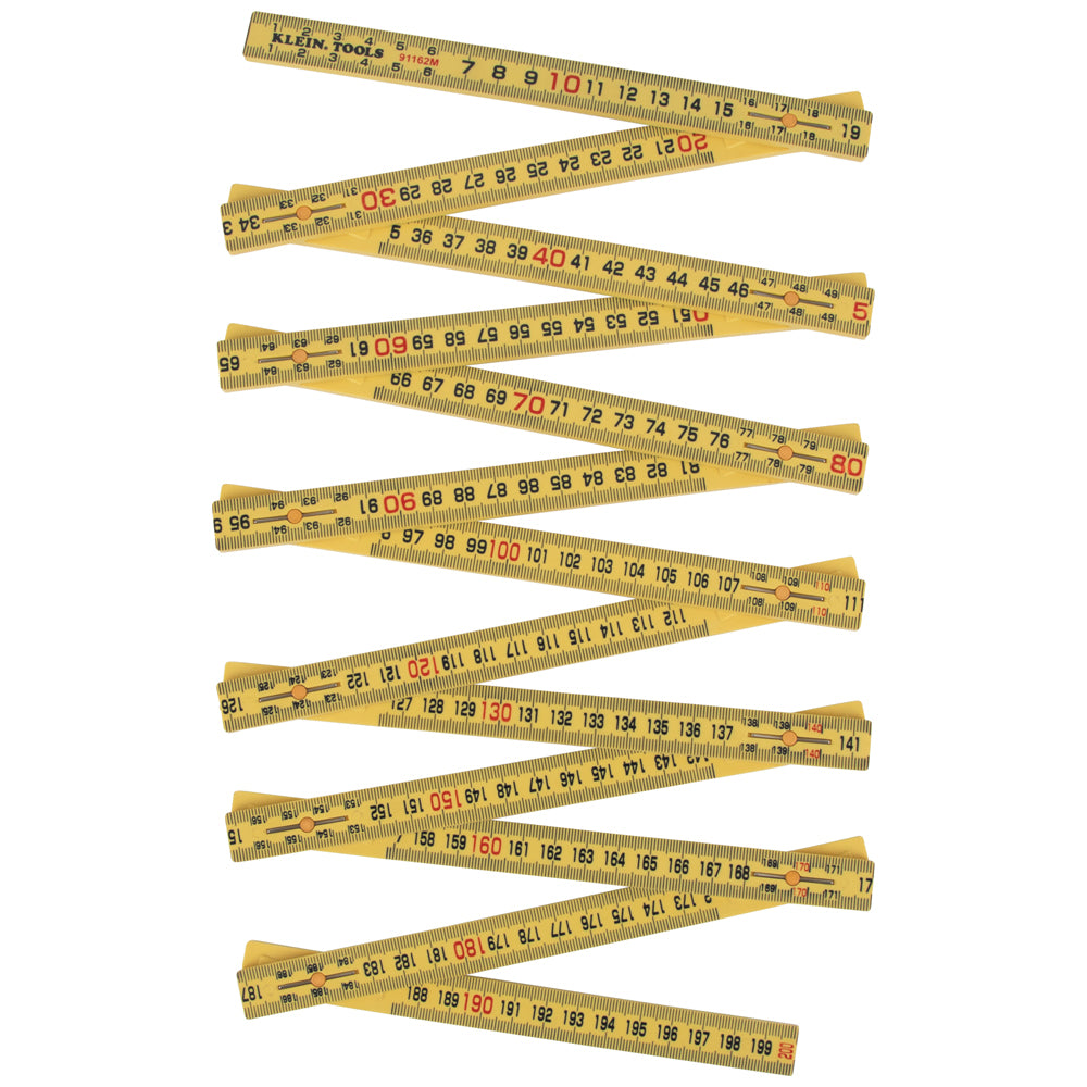 Klein 91162M Fiberglass Folding Ruler, Outside Reading, Metric - 4