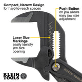 Klein D53102KIT Compact Plier Wrench Set, 2-Piece - 2