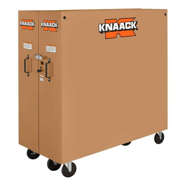Knaack 100-KL  60" x 30" x 65", 60.9 cu ft Model 100 Folding Rolling Tool Cabinet with Padlock and Casters