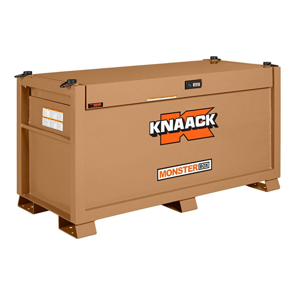 Knaack 1010 66" x 30" x 36", 31 cu ft Steel Monster Box Jobsite Chest, Tan