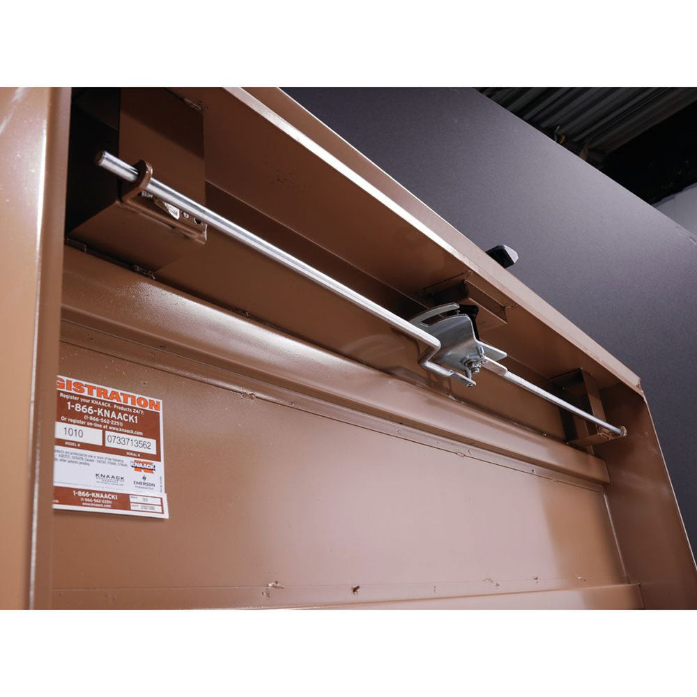 Knaack 1010 66" x 30" x 36", 31 cu ft Steel Monster Box Jobsite Chest, Tan - 6
