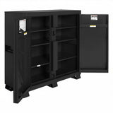 Knaack 109-KL-50NR 47.5 cu ft Model 109 Jobmaster Jobsite Cabinet Locking Tool Storage with Padlock - Black - 3