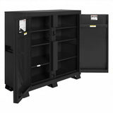 Knaack 109-KL-50NR 47.5 cu ft Model 109 Jobmaster Jobsite Cabinet Locking Tool Storage with Padlock - Black - 3
