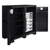 Knaack 112-KL-50NR 54.9 cu ft Locking Steel Tool Cabinet with Shelves and Drawers Jet Black Powder Coat Finish - 2