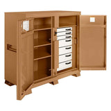 Knaack 112-KL  60" W x 30" D x 60" H, 54.9 cu ft Model 112 Steel Jobsite Storage Cabinet with Padlock - 3