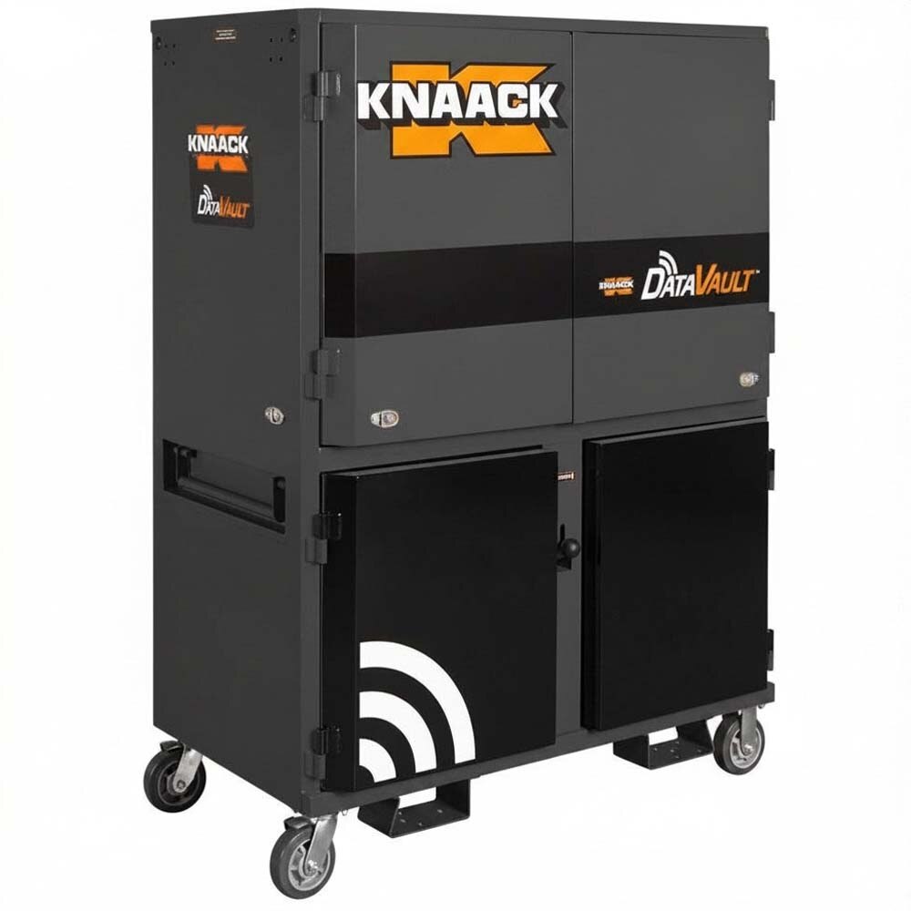 Knaack 118-01-KL-50NR 55" x 30" x 75" Model 118-01 DataVault Mobile Digital Plan Station - Black
