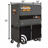 Knaack 118-01-KL-50NR 55" x 30" x 75" Model 118-01 DataVault Mobile Digital Plan Station - Black - 2