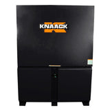 Knaack 119-02-KL-50NR 120.7 cu ft Field Station Jobsite Storage Cabinet with Knaack Padlock Jet Black Powder Coat - 3