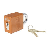 Knaack 1KL Orange Aluminum Keyed Different Padlock 4" W x 1.7" H x 1.7" L - 3