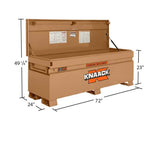 Knaack 2472-KL 72" W x 24" D x 28.25" H, 24.5 cu ft Model 2472 Chest Jobsite Storage Box, Tan - 2