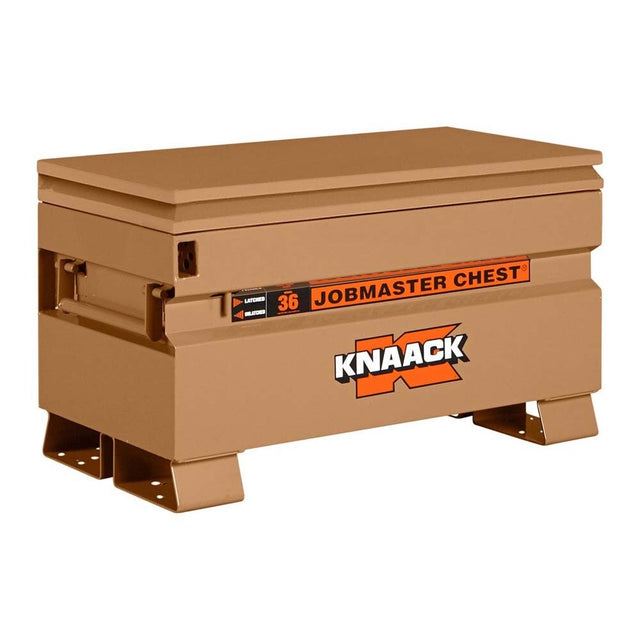 Knaack 36-KL 36" W x 19" D x 21.5" H, 7 cu ft Model 36-KL Steel Jobsite Chest Tool Box