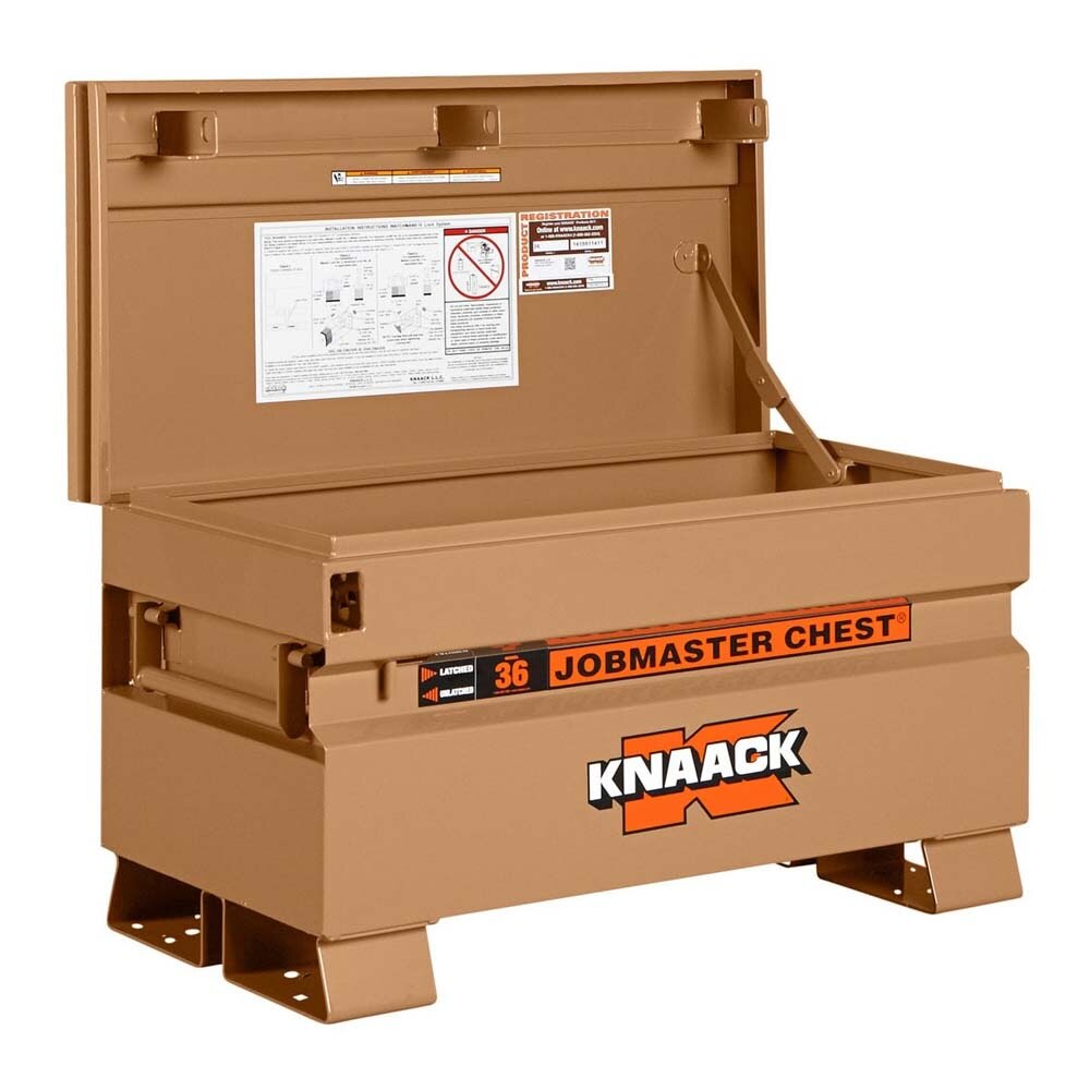 Knaack 36-KL 36" W x 19" D x 21.5" H, 7 cu ft Model 36-KL Steel Jobsite Chest Tool Box - 2