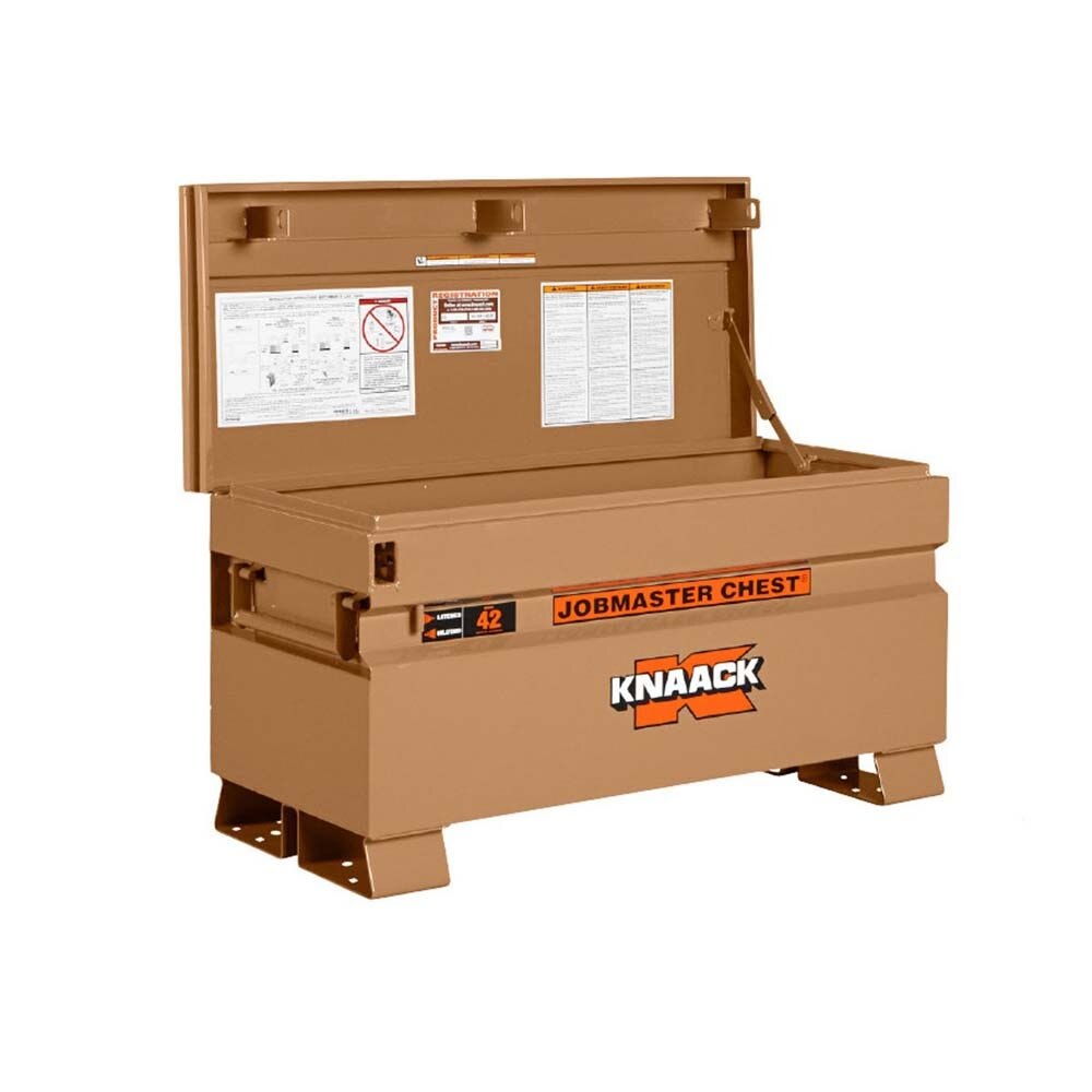 Knaack 42-KL 42" W x 19" D x 23-3/8" H, 9 cu ft Model 42 Chest-Style Jobsite Box with Padlock - 2