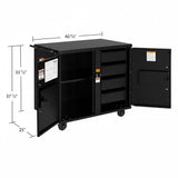 Knaack 44-KL-50NR 40.6" W x 25" D x 37.5" H Model 44 Jobmaster Rolling Workbench 800 lb Load Capacity - Black - 2