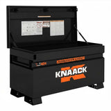 Knaack 4824-KL-50NR 48" W x 24" D x 28-1/2" H, 16 cu ft Model 4824 Jobmaster Steel Jobsite Chest Box with Padlock - Black - 2
