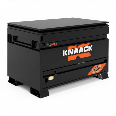 Knaack 4830-D-KL-50NR 48" x 30" x 35", 17 cu ft Model 4830-D Jobsite Chest with Junk Trunk Drawer (2 Padlocks) - Black