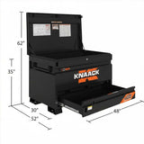 Knaack 4830-D-KL-50NR 48" x 30" x 35", 17 cu ft Model 4830-D Jobsite Chest with Junk Trunk Drawer (2 Padlocks) - Black - 2