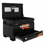 Knaack 4830-D-KL-50NR 48" x 30" x 35", 17 cu ft Model 4830-D Jobsite Chest with Junk Trunk Drawer (2 Padlocks) - Black - 3