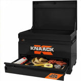 Knaack 4830-D-KL-50NR 48" x 30" x 35", 17 cu ft Model 4830-D Jobsite Chest with Junk Trunk Drawer (2 Padlocks) - Black - 4