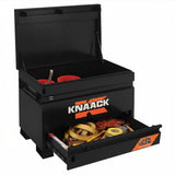 Knaack 4830-D-KL-50NR 48" x 30" x 35", 17 cu ft Model 4830-D Jobsite Chest with Junk Trunk Drawer (2 Padlocks) - Black - 5