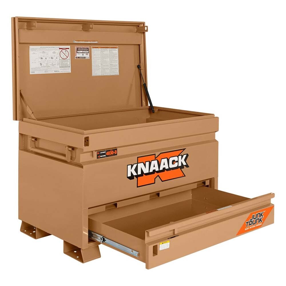 Knaack 4830-D-KL  48" x 30" x 35", 17 cu ft Model 4830-D Jobsite Chest with Junk Trunk Drawer(2 Padlocks) - 3