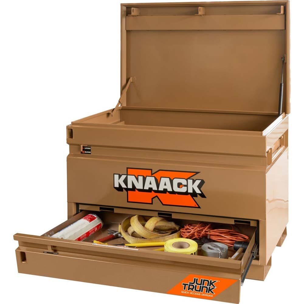 Knaack 4830-D-KL  48" x 30" x 35", 17 cu ft Model 4830-D Jobsite Chest with Junk Trunk Drawer(2 Padlocks) - 4