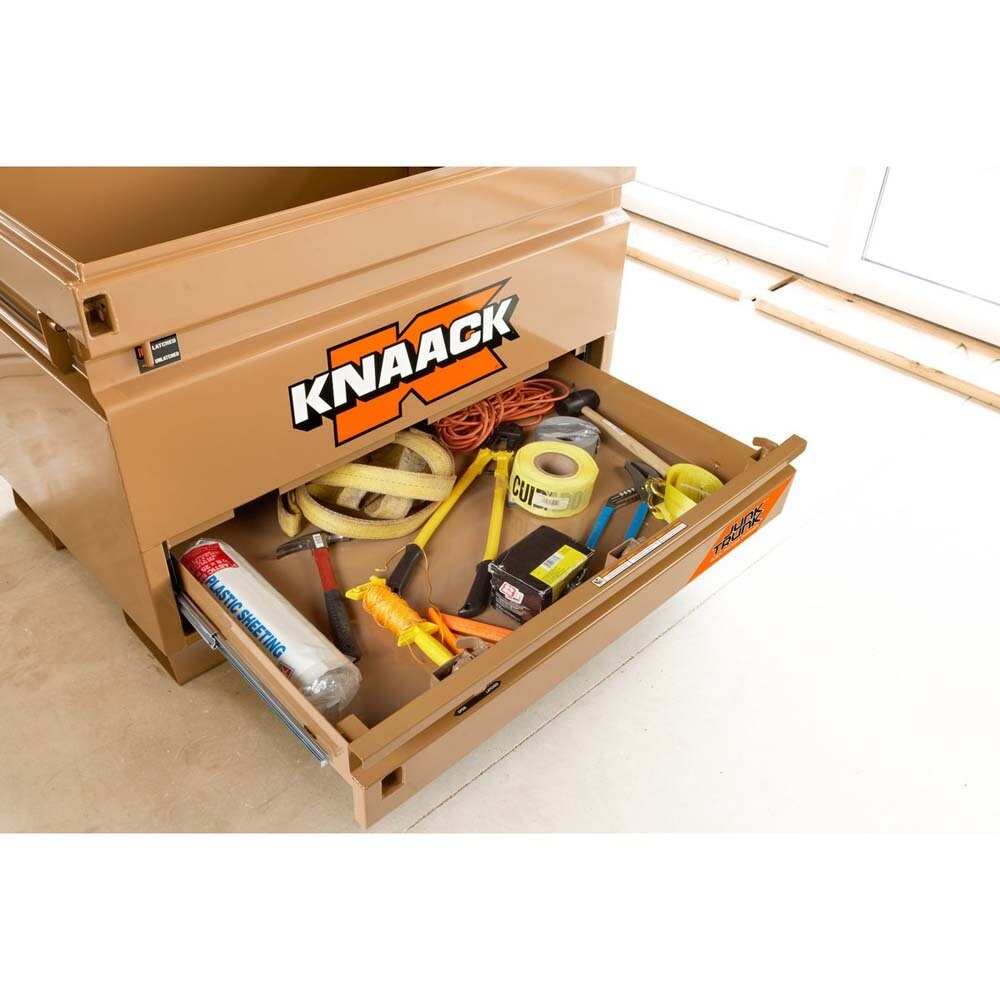 Knaack 4830-D-KL  48" x 30" x 35", 17 cu ft Model 4830-D Jobsite Chest with Junk Trunk Drawer(2 Padlocks) - 6