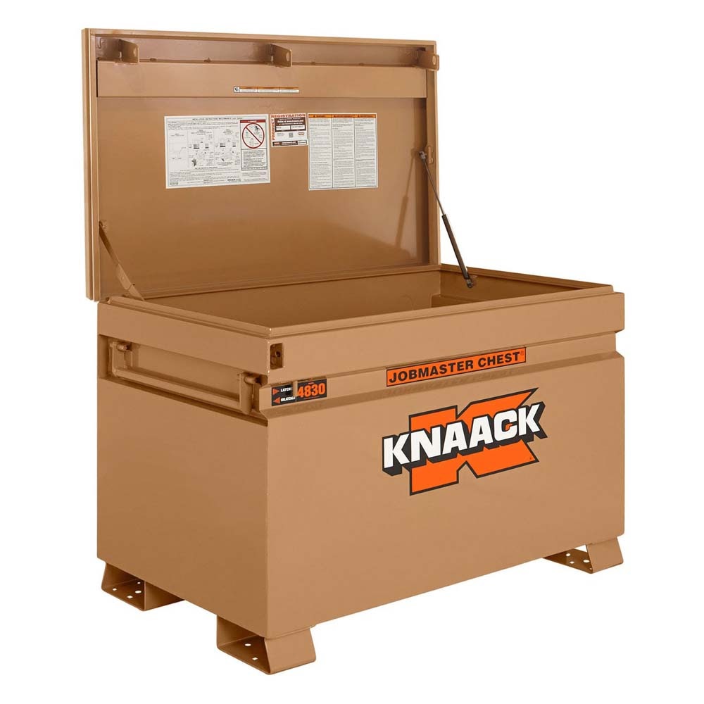 Knaack 4830-KL  48" L x 30" W x 29" H, 25.25 cu ft Model 4830 Steel Jobsite Storage Chest Tool Box with Padlock - 3