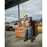 Knaack 4830-KL  48" L x 30" W x 29" H, 25.25 cu ft Model 4830 Steel Jobsite Storage Chest Tool Box with Padlock - 4
