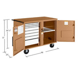 Knaack 49-KL  46.25" W x 25" D x 37.5" H Model 49 Rolling Workbench - 2