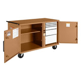 Knaack 58-KL 54.25" x 26" x 37.3" Heavy-Duty Rolling Workbench - 2