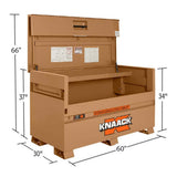 Knaack 69-KL 60" x 30" x 34.25" Model 69 Piano Box Jobsite Storage Chest - 2