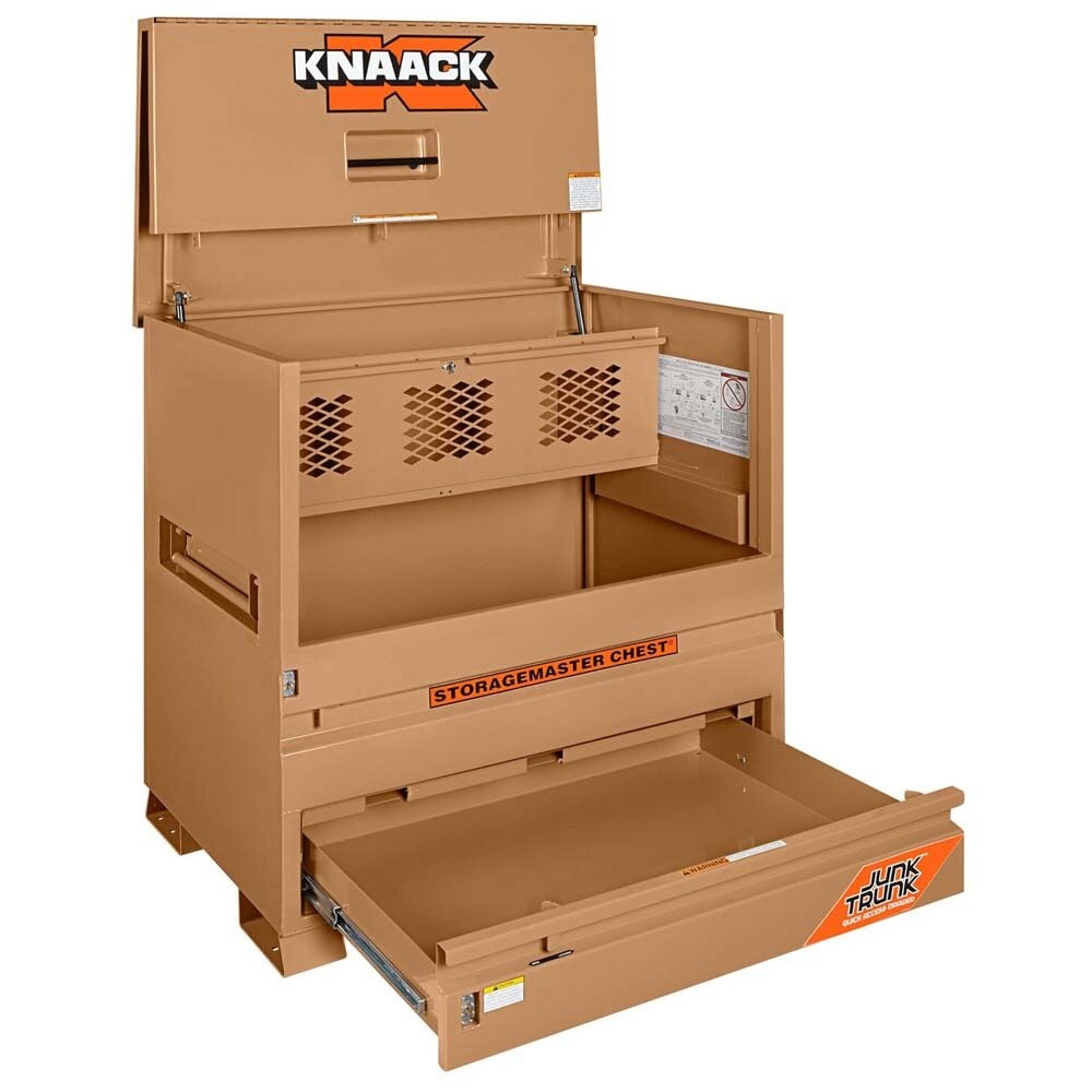 Knaack 79-D-KL 48" x 30" x 49" Model 79-D Piano Box Jobsite Storage Chest with Junk Trunk Drawer (Each) - 3