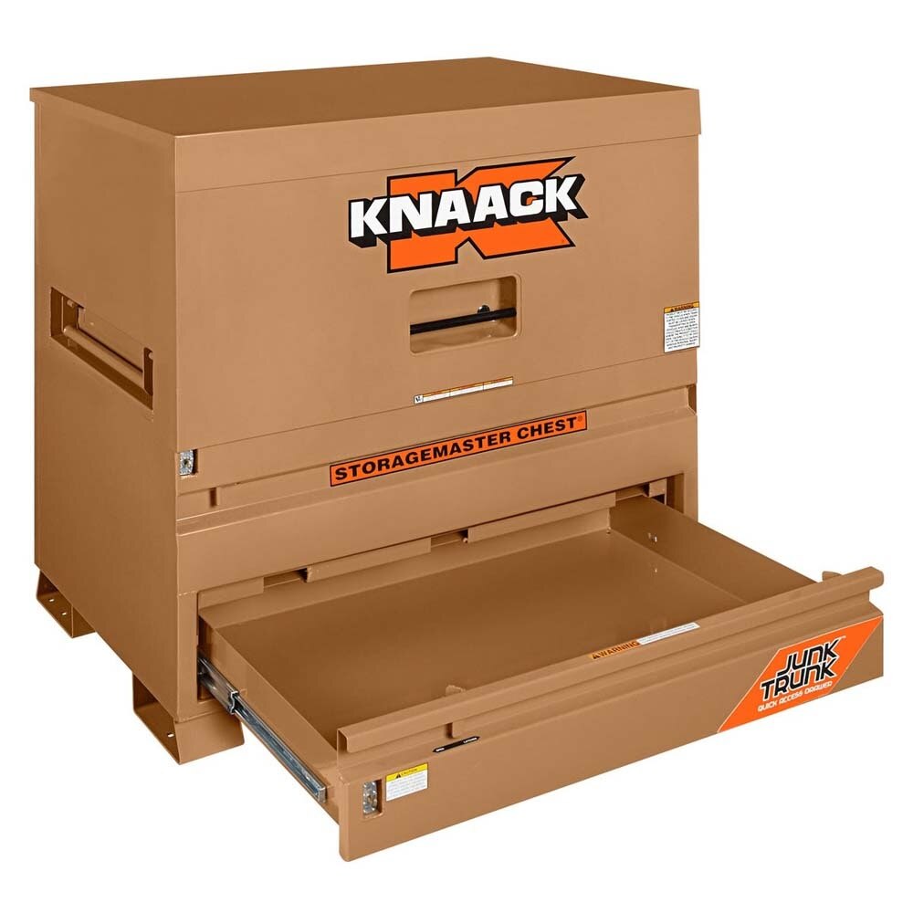 Knaack 79-D-KL 48" x 30" x 49" Model 79-D Piano Box Jobsite Storage Chest with Junk Trunk Drawer (Each) - 4