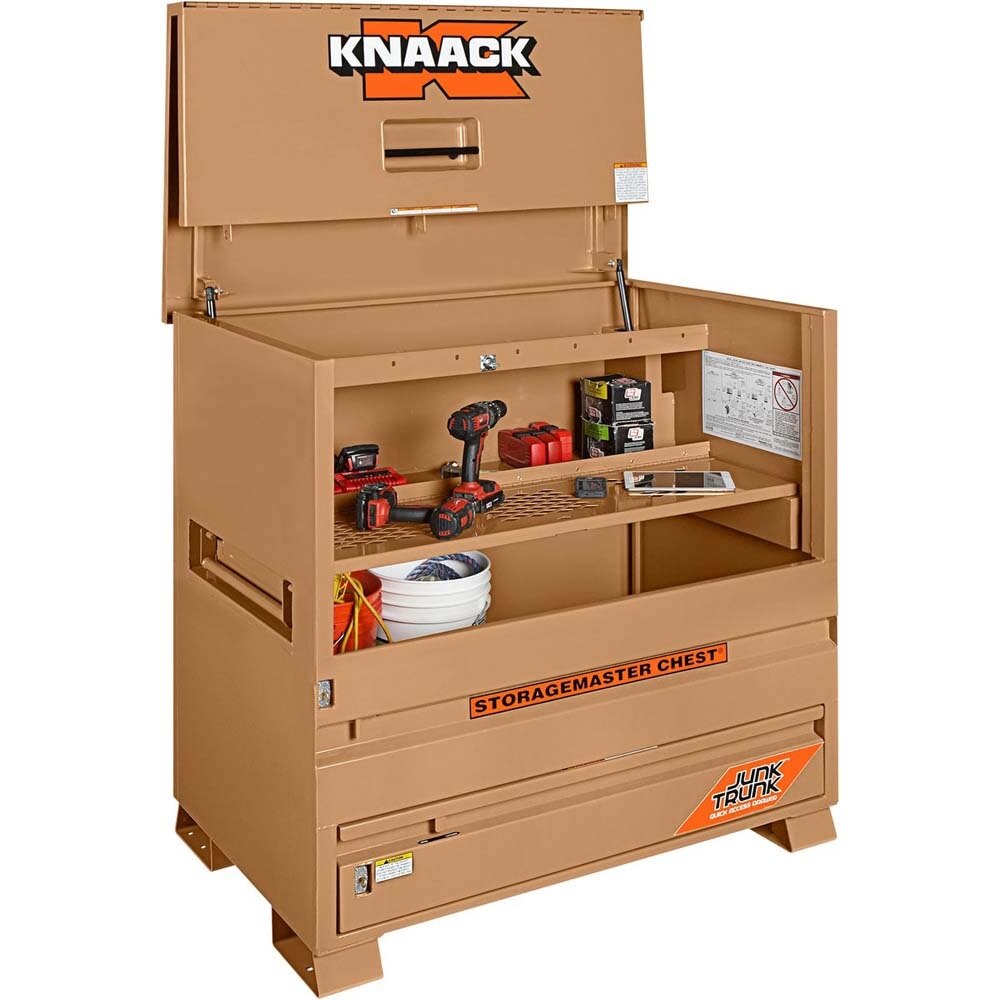 Knaack 79-D-KL 48" x 30" x 49" Model 79-D Piano Box Jobsite Storage Chest with Junk Trunk Drawer (Each) - 5