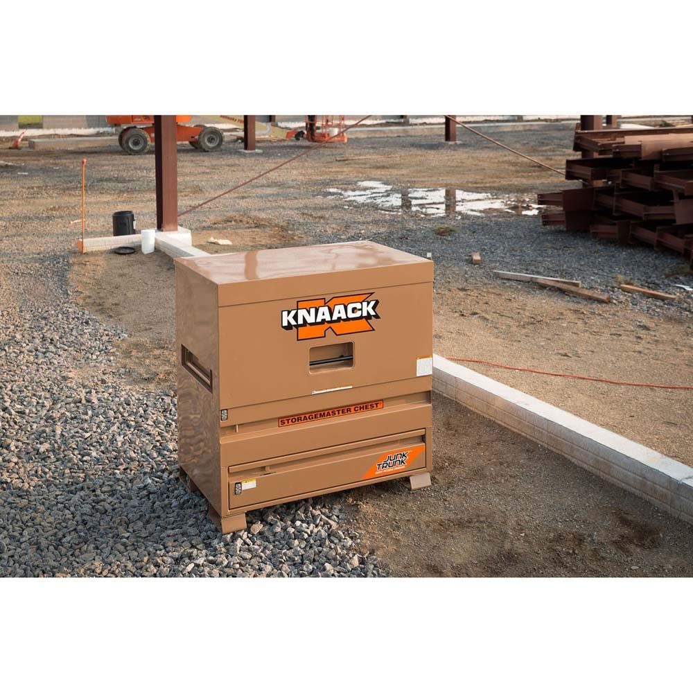 Knaack 79-D-KL 48" x 30" x 49" Model 79-D Piano Box Jobsite Storage Chest with Junk Trunk Drawer (Each) - 10