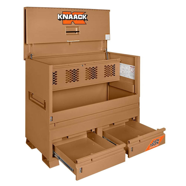 Knaack 89-D-KL 60" x 30" x 49" Model 89-D Piano Box with Junk Trunk Jobsite Storage Box
