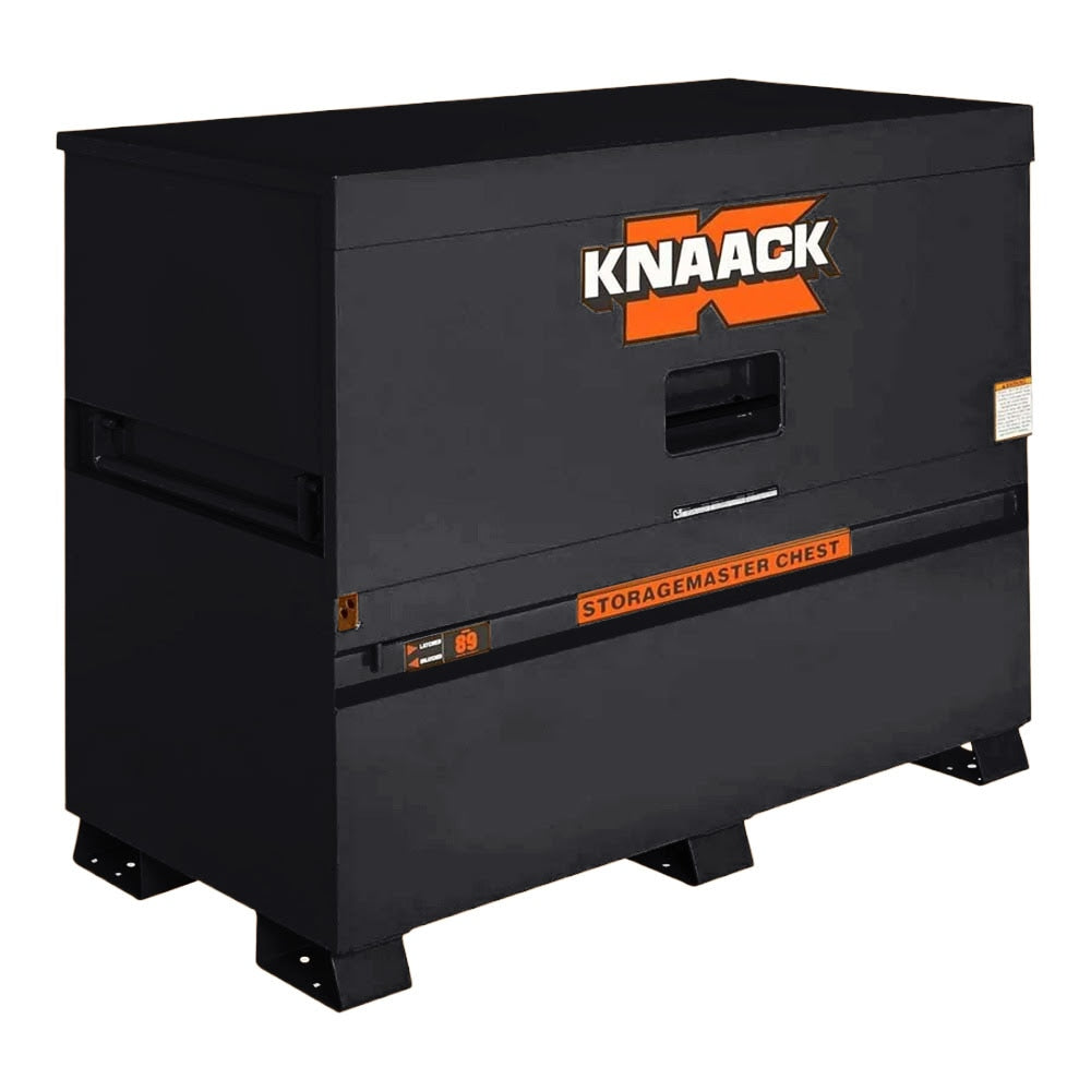 Knaack 89-KL-50NR 60" W x 49" H, 47.8 cu ft Model 89 Piano Box Steel Jobsite Storage Box, Jet Black