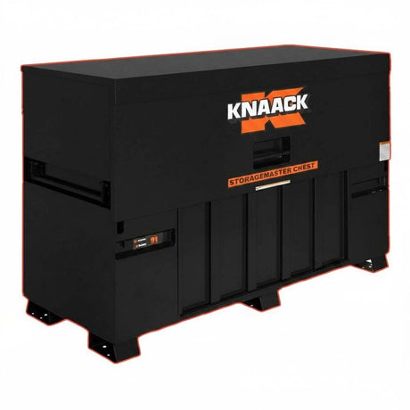 Knaack 91-KL-50NR 72" x 30" x 49", 57.5 cu ft Model 91 StorageMaster Piano Box with 44" Loading Ramp (Includes 2 Padlocks) - Black