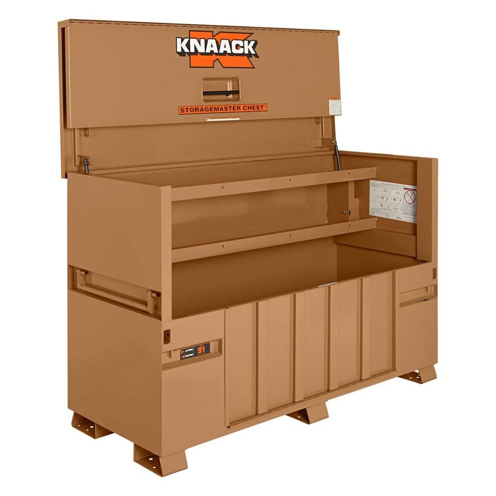 Knaack 91-KL 72" x 30" x 49", 57.5 cu ft Model 91 Piano Box with 44" Loading Ramp (Includes 2 Padlocks) - 2