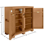 Knaack 99-KL 60" x 30" x 60", 59.4 cu ft  Model 99 Locking Jobsite Cabinet (Includes 2 Padlocks) - 2