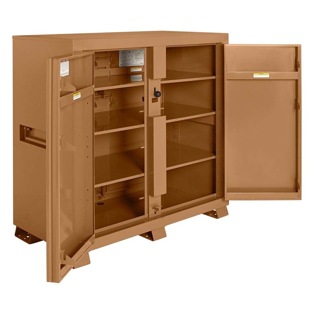 Knaack 99-KL 60" x 30" x 60", 59.4 cu ft  Model 99 Locking Jobsite Cabinet (Includes 2 Padlocks) - 3