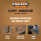 Knaack CA-06 23" x 17.9" x 21.3" Cart Armour Mobile Cart Security Paneling for Suncast PUCSD1937 and PUCHD1937 Utility Carts - 9