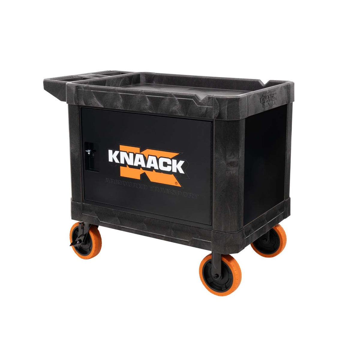 Knaack KAT-01-BK 45.5" L x 27" W x 37" H  Armoured Transport Steel Plate Armored Utility Cart 750 lb Load Capacity, Black
