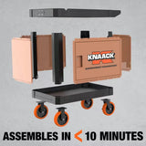 Knaack KAT-01-BL 45.5" x 27" x 37" Armoured Transport Steel Plate Armored Utility Cart 750 lb Load Capacity, Blue - 3