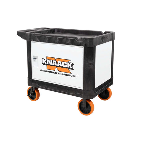 Knaack KAT-01-WT 45.5" x 27" x 37" Armoured Transport Steel Plate Armored Utility Cart 750 lb Load Capacity White